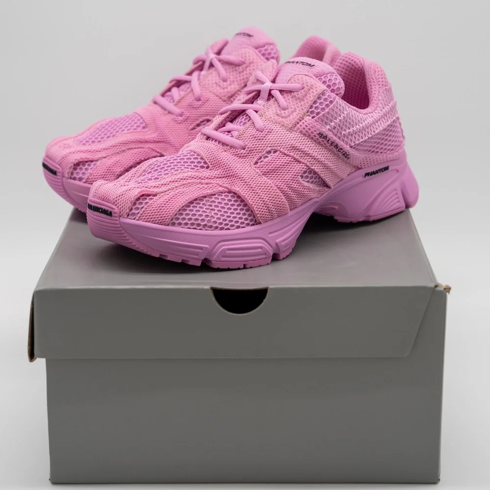 size 42 EU / 12 US Balenciaga Phantom Sneakers Pink Mesh - Picture 11 of 11